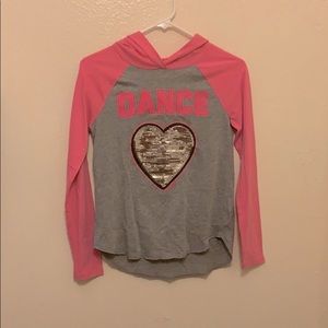 Justice Hot Pink Dance Hoodie